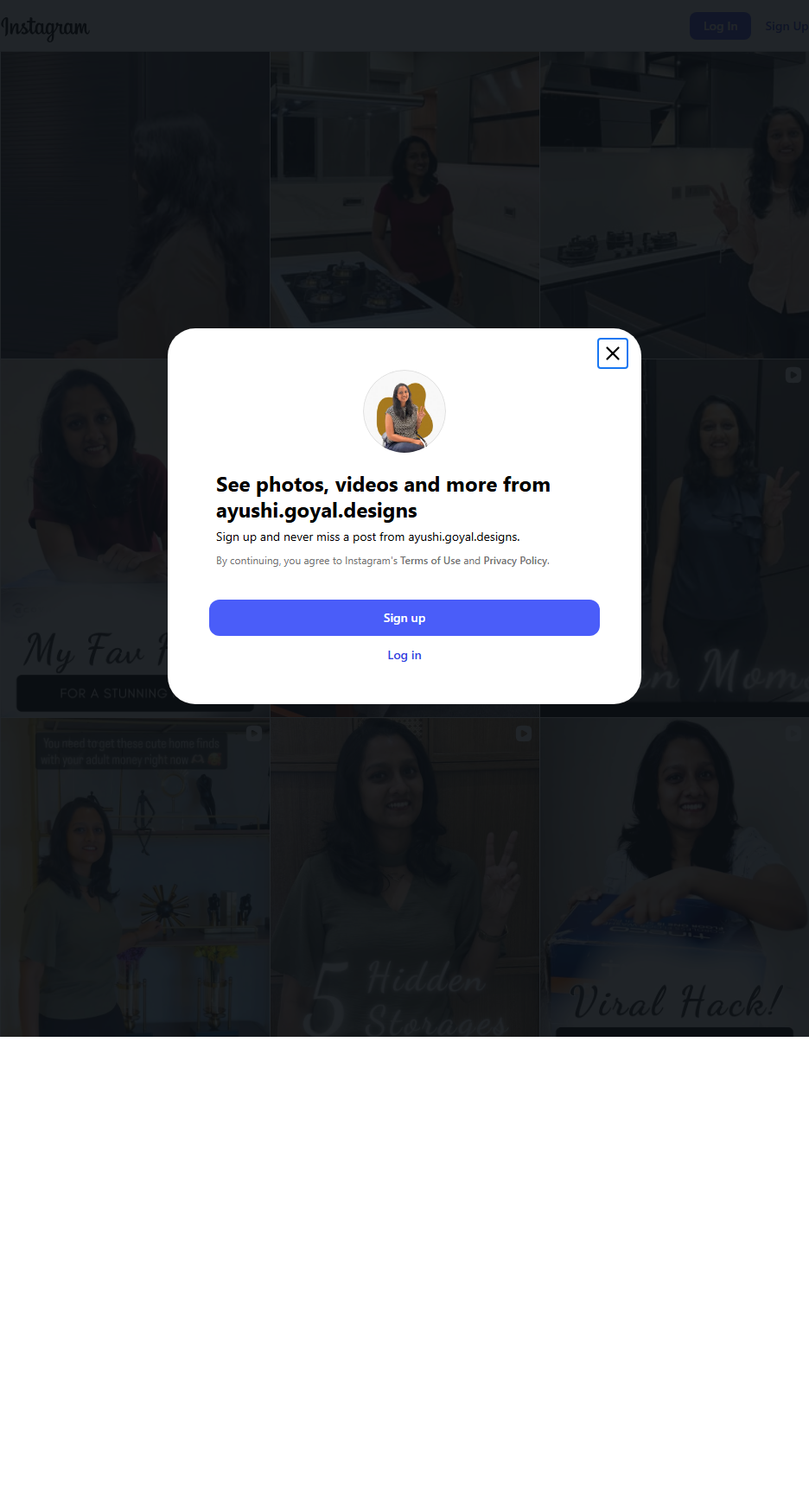 Ayushi Goyal Designs Instagram Feed
